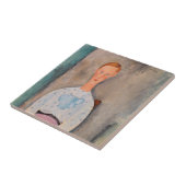 Amedeo Modigliani – ポルカドットブラウスの女の子 タイル (側面)