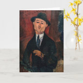 Amedeo Modigliani – ポール・ギローム，ノボ・ピロタ カード (黄色い花)