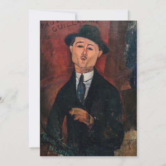 Amedeo Modigliani – ポール・ギローム,ノボ・ピロタ サンキューカード (正面)