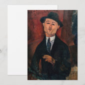Amedeo Modigliani – ポール・ギローム,ノボ・ピロタ サンキューカード (正面/裏面)