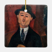 Amedeo Modigliani – ポール・ギローム,ノボ・ピロタ セラミックオーナメント (裏面)