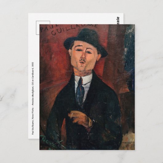 Amedeo Modigliani – ポール・ギローム,ノボ・ピロタ ポストカード (正面/裏面)