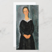 Amedeo Modigliani – 女中 サンキューカード (正面/裏面)