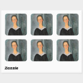 Amedeo Modigliani – 女中 スクエアシール (シート)