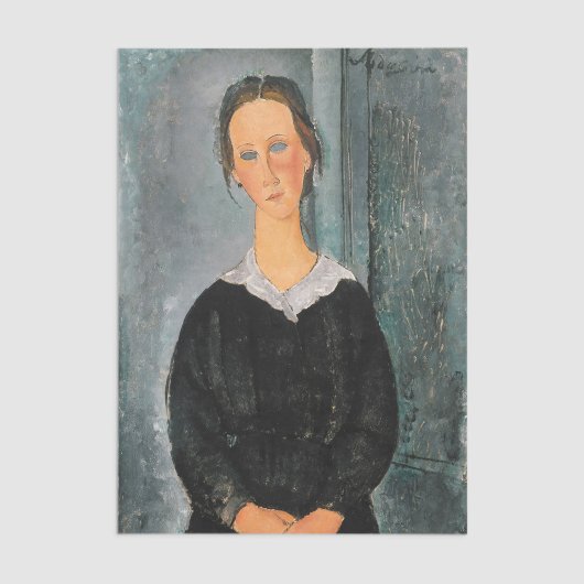 Amedeo Modigliani – 女中 薄葉紙