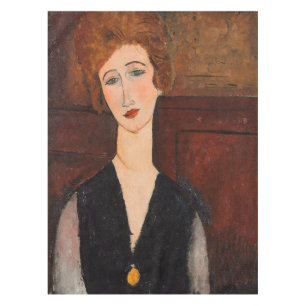 Amedeo Modigliani – 女性のポートレート テーブルクロス