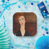 Amedeo Modigliani – 女性のポートレート ペーパープレート (パーティー)