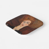 Amedeo Modigliani – 女性のポートレート ペーパープレート (傾斜あり)