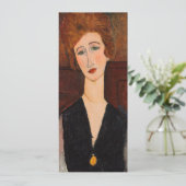 Amedeo Modigliani – 女性のポートレート 招待状 (スタンド正面)