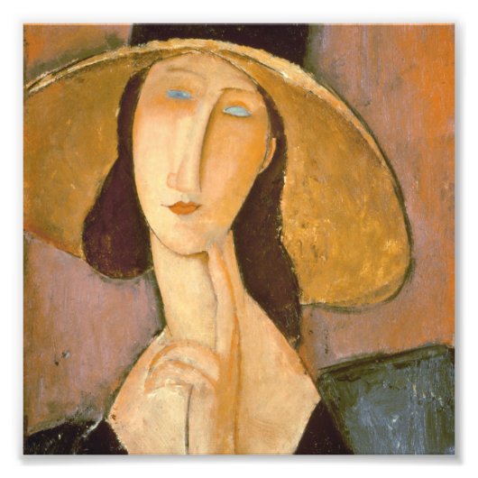 Amedeo Modigliani – 女性の頭 フォトプリント (正面)