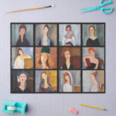 Amedeo Modigliani -最高傑作コラージュのポスター 薄葉紙 (クラフト)