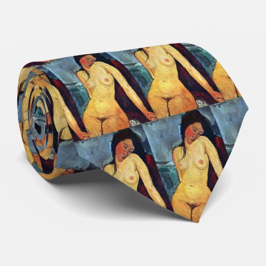 Amedeo Modigliani – 着座女性 ネクタイ (ロール)