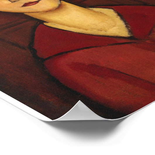 Amedeo Modigliani – 若い女の子の頭 ポスター (角)