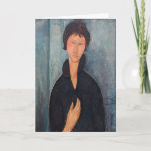 Amedeo Modigliani – 青い目をした女性 カード