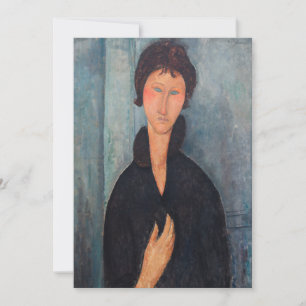 Amedeo Modigliani – 青い目をした女性 サンキューカード
