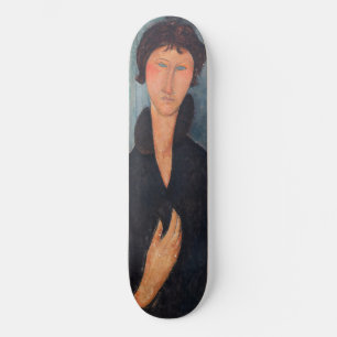 Amedeo Modigliani – 青い目をした女性 スケートボード