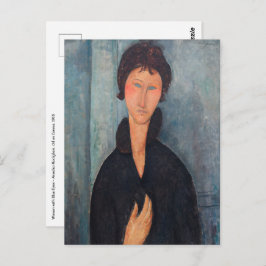 Amedeo Modigliani – 青い目をした女性 ポストカード