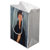 Amedeo Modigliani – 青い目をした女性 ミディアムペーパーバッグ (正面アングル)