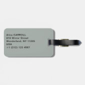 Amedeo Modigliani – 青い目をした女性 ラゲッジタグ (裏面横)