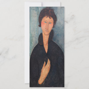 Amedeo Modigliani – 青い目をした女性 招待状