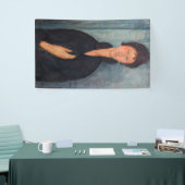 Amedeo Modigliani – 青い目をした女性 横断幕 (トレードショー)