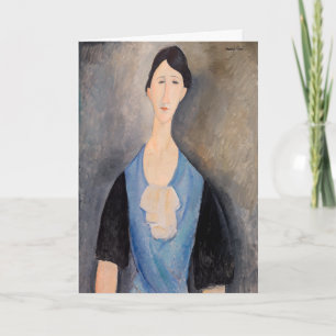 Amedeo Modigliani – 青の若い女性 カード