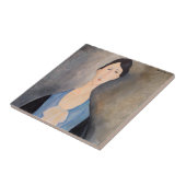 Amedeo Modigliani – 青の若い女性 タイル (側面)