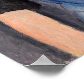 Amedeo Modigliani – 青の若い女性 ポスター (角)