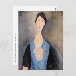 Amedeo Modigliani – 青の若い女性 ポストカード