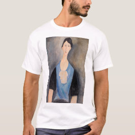 Amedeo Modigliani – 青の若い女性 Tシャツ