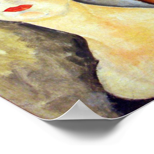 Amedeo Modigliani - portrait de Germaine Survage ポスター (角)