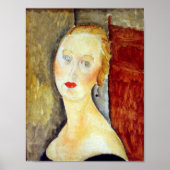 Amedeo Modigliani - portrait de Germaine Survage ポスター (正面)