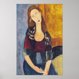 Amedeo Modigliani - Portrait Jeanne Hebuterne #2 ポスター