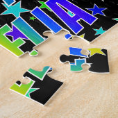 「AMELIA」名、おもしろい「ハッピーバースデー」 ジグソーパズル (側面)