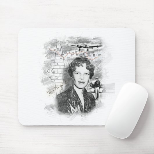 Amelia Earhart マウスパッド (マウス)