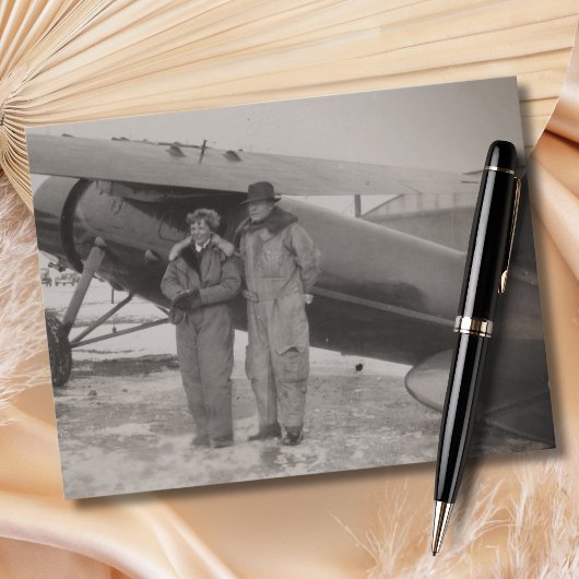 Amelia Earhart Photo Aviation Vintage ポストカード