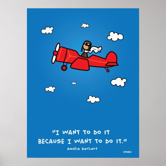 Amelia Earhart poster ポスター (正面)