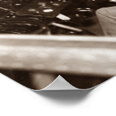 Amelia Earhart Sitting In Airplane Cockpit ポスター (角)