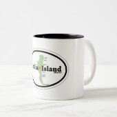 Amelia Island。 ツートーンマグカップ (正面右)