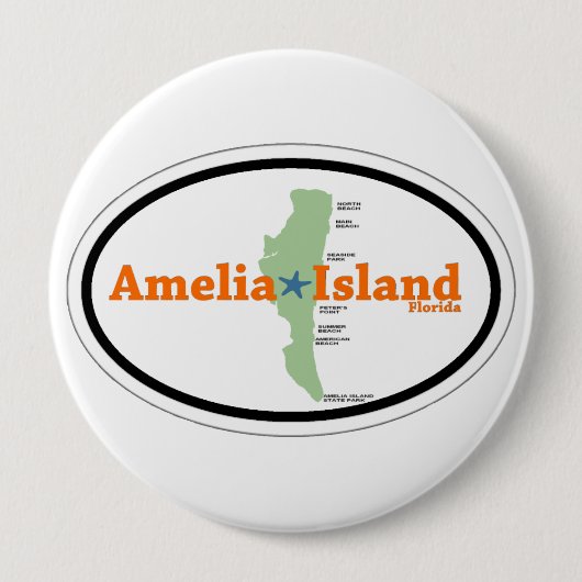 Amelia Island。 缶バッジ (正面)
