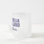 Amelia Island Florida Coffee Mug フロストグラスマグカップ (正面左)