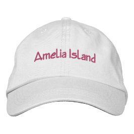 Amelia Island Florida Embroidered Hat 刺繍入りキャップ