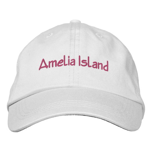 Amelia Island Florida Embroidered Hat 刺繍入りキャップ (正面)