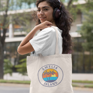 Amelia Island, Florida Faded Classic Style トートバッグ