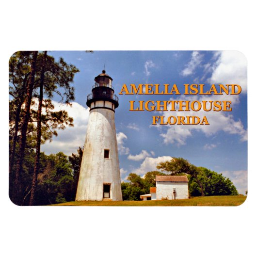 Amelia Island Light house, Florida Flexi Magnet マグネット (横)