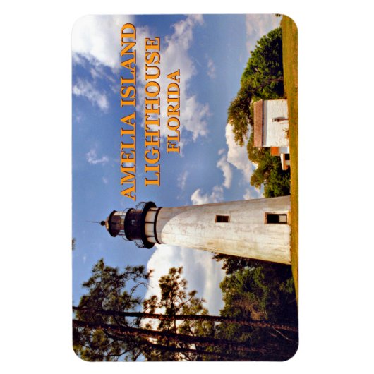 Amelia Island Light house, Florida Flexi Magnet マグネット (縦)