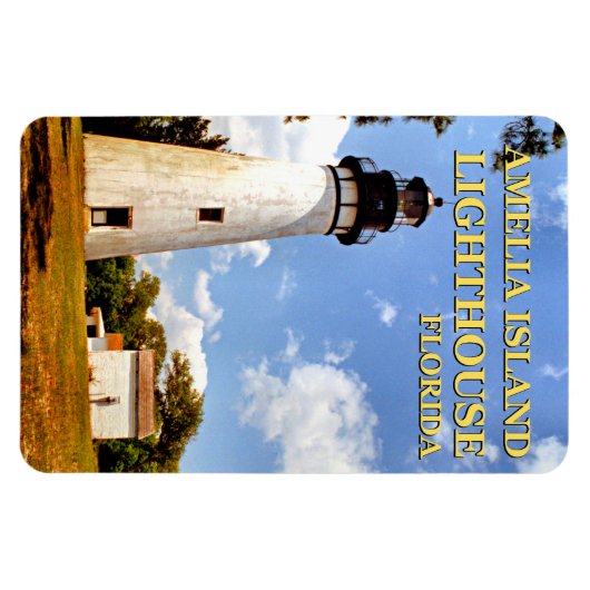 Amelia Island Light house, Florida Flexi Magnet マグネット (横)
