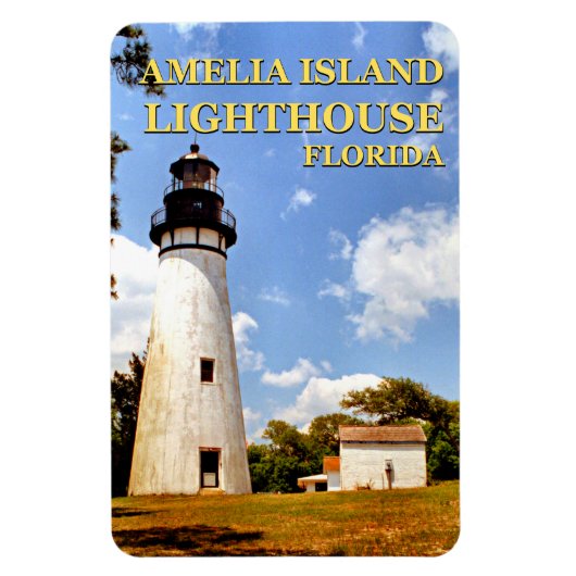 Amelia Island Light house, Florida Flexi Magnet マグネット (縦)