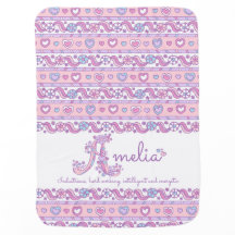 Amelia letter紫色を意味するハート