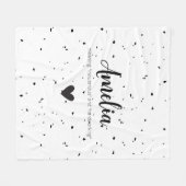 Amelia Name Reveal ミニマル Meaning Blanケット フリースブランケット (正面(横))